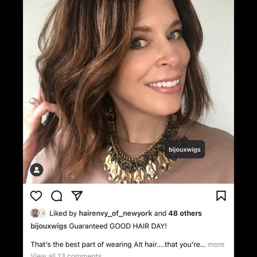 Bijoux human hair wig